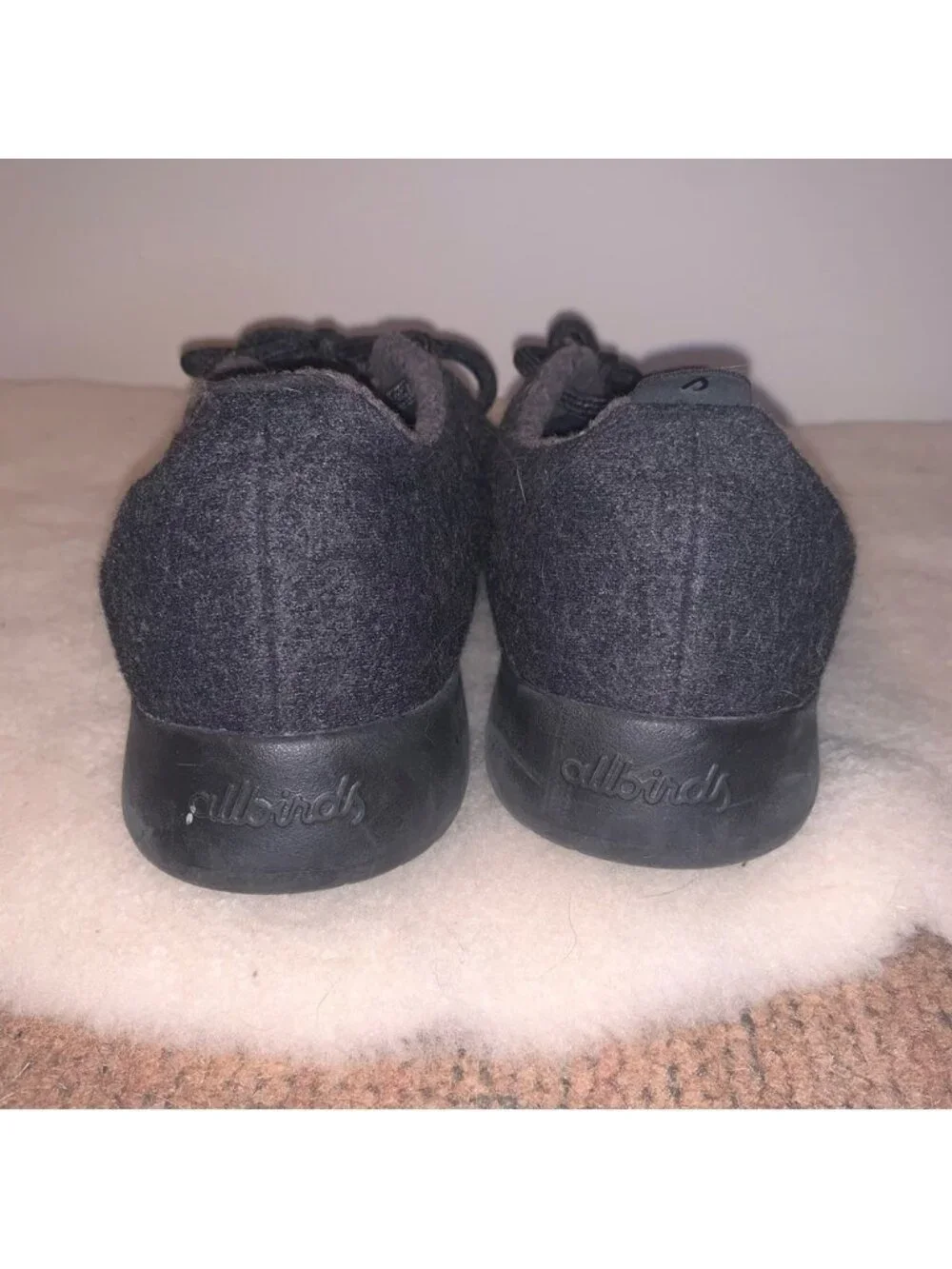 Allbirds Black Merino Wool Sneakers Minimalist Comfort 9